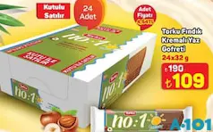 TORKU FINDIK KREMALI YAZ GOFRETİ 24X32 G